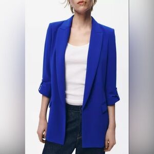 Zara Royal Blue Blazer Size S